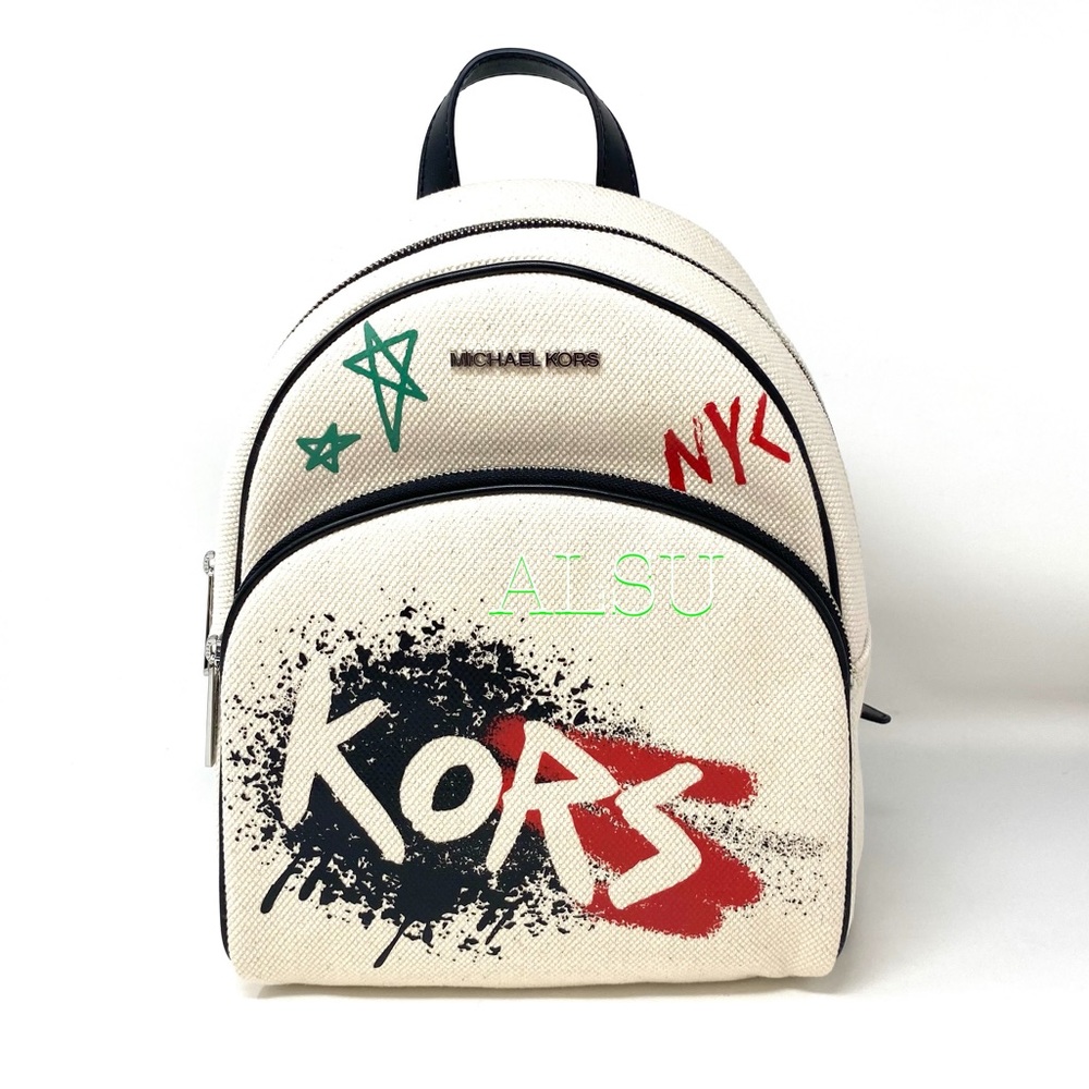 Michael Kors Abbey Backpack Medium Canvas Print - Picture 2 of 8